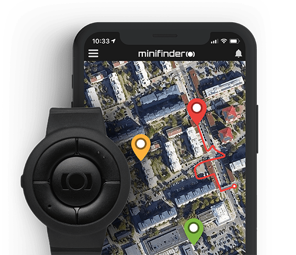 MiniFinder GPS Tracker Safe personal alarm in GPS tracking device