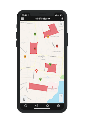 MiniFinder go iphone10 geofence